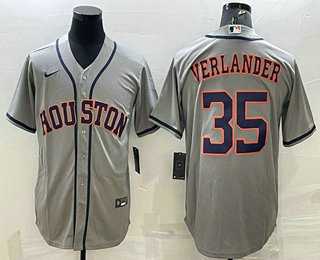 Men's Houston Astros #35 Justin Verlander Grey Stitched MLB Cool Base Nike Jersey,We sell and wholesale Men's Houston Astros #35 Justin Verlander Grey Stitched MLB Cool Base Nike Jersey on line form chian!